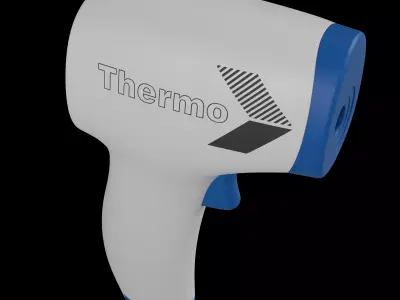 thermo Low-poly 3D model