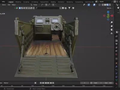 Amphibious Landing Craft 3D print model