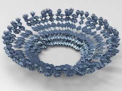 Sci fi swarm cave 3 Low-poly 3D model