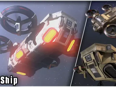 Dropship 3D model
