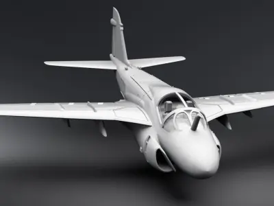 Grumman A6 Intruder scale model   3D print model