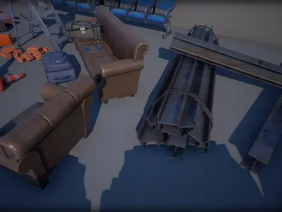 Industry Props Pack 2 Low-poly 3D model