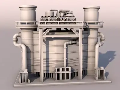 Small Factory 3D print model buy