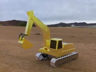 Excavator 3D model get