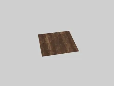 wood floor Low-poly 3D model