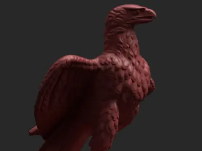 Eagle Statue 3D print model