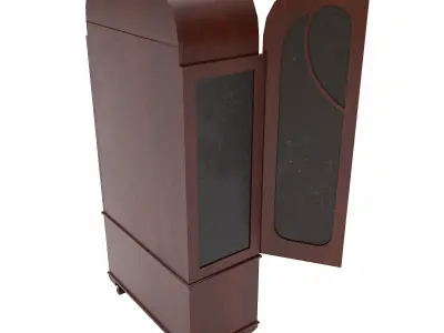 Bookcase cabinet  Low-poly 3D model