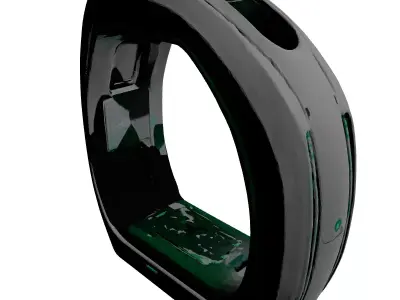 Futuristic Data Core System 3D model