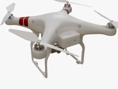 Quadcopter Drone 3D model 2