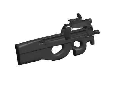 FN P90 submachine gun 3D model