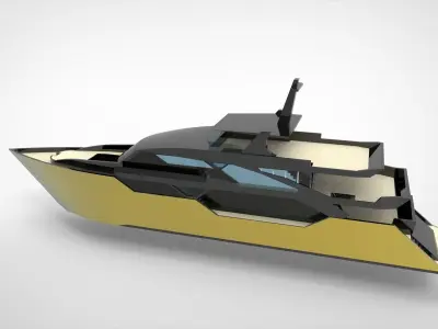 Super Yacht 3D model
