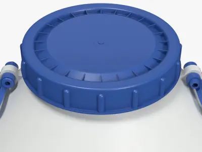 Plastic Barrel 3D model