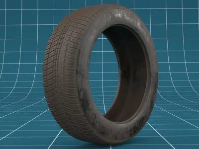 Car tire 06 3D model