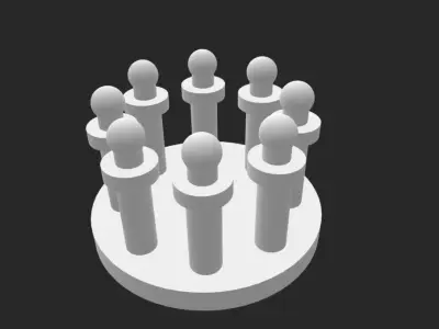 Gooseneck Balls for Greenlight Trucks Free 3D print model