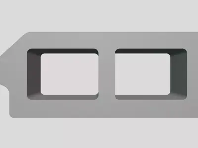 Construction Concrete Block - Geometry Only 3D model