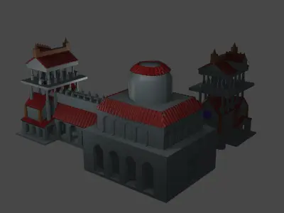 CASTILLO ROMANO 3D model