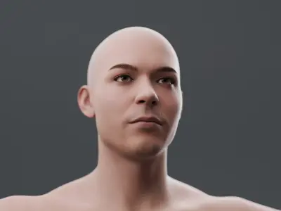 Realistic Rigged male character with IK and FK 3D model