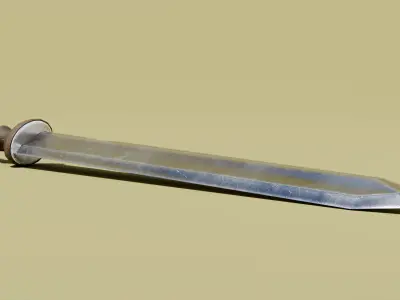 Gladius Simple - Game Ready Low-poly 3D model