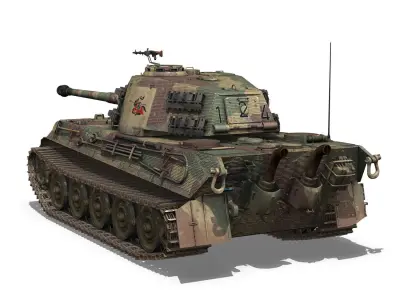 Panzerkampfwagen VI - Ausf B - Tiger II - 124 3D model