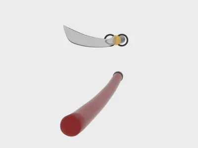 Samuray samurai sword 3D model
