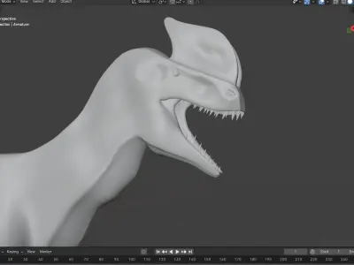 Dilophosaurus RIG Free 3D model