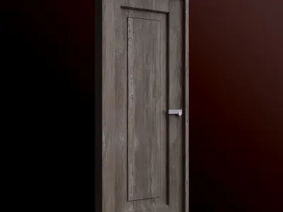 Door 4 wooden 3D model