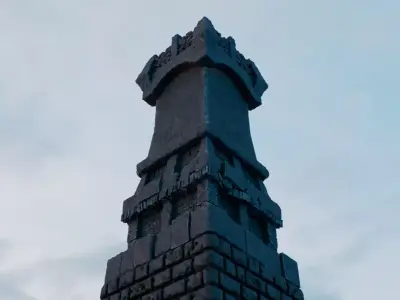 Medieval Castle Structure - Tower A 3D model