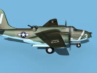 Douglas A-20G Havoc V05 3D model