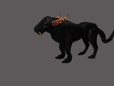 3D Fantasy Puma 3D model