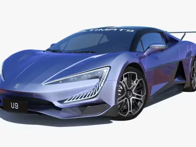 BYD YangWang U9 EV 2023  Low-poly 3D model
