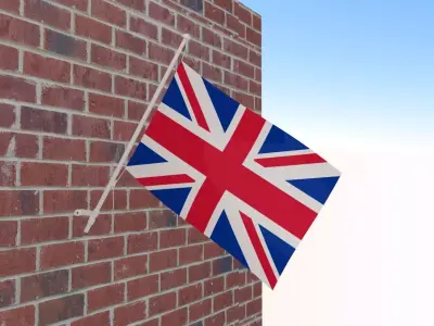 Flag of United Kingdom 3D model purchase