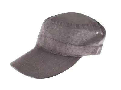 Black  fidel cap 10 Low-poly 3D model