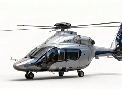 High-Detail Helicopter Airbus H160 3D model