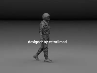 NATO EUROFIGHTER TYPHOON AIRCRAFT PILOT v4 3D print model
