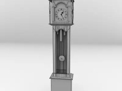 Grandfather Clock 3D model