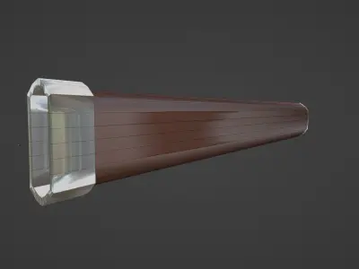 Low Poly Sword Low-poly 3D model 7