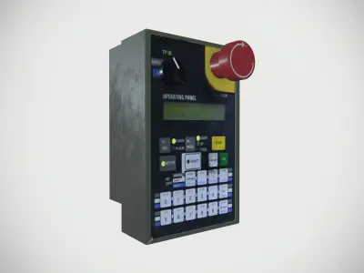 Operating Panel Machine Low-poly 3D model