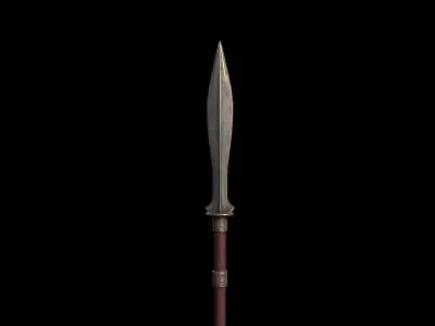 Spear sword Free low-poly 3D model