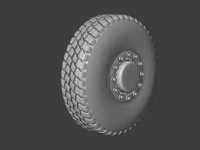 Off Road tire Low-poly 3D model