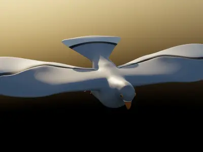 Pigeon Rig Low-poly 3D model