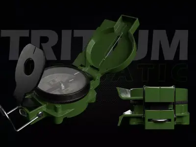 Tritium Lensatic Compass Low-poly 3D model