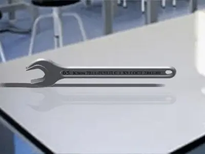 Spanner 7811-0150 PS 1x9 GOST 2841 Free 3D model