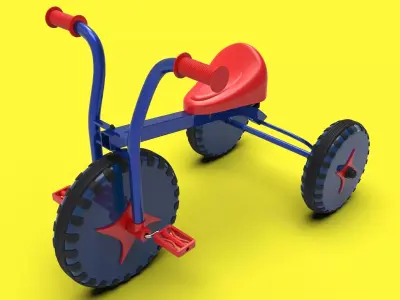 Triciclo estandar 3D model