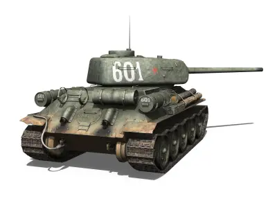 T-34 85 - Soviet medium tank - 601 3D model