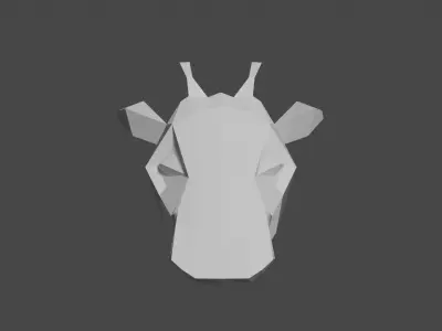 Giraffe head 3D model