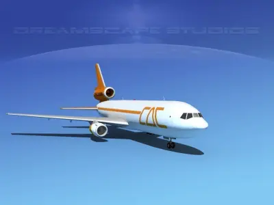 Douglas DC-10 CAC Cargo 3D model