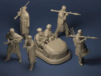 Eastern warrior collection   3D Model Pack