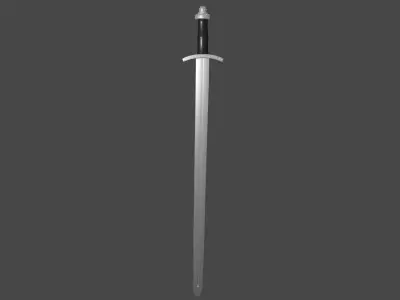 Caroling sword Low-poly 3D model