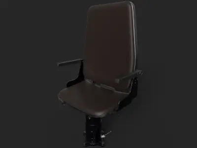 Train Drivers Seat Low-poly 3D model