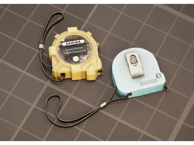 Construction Tape Measures Set 3D model